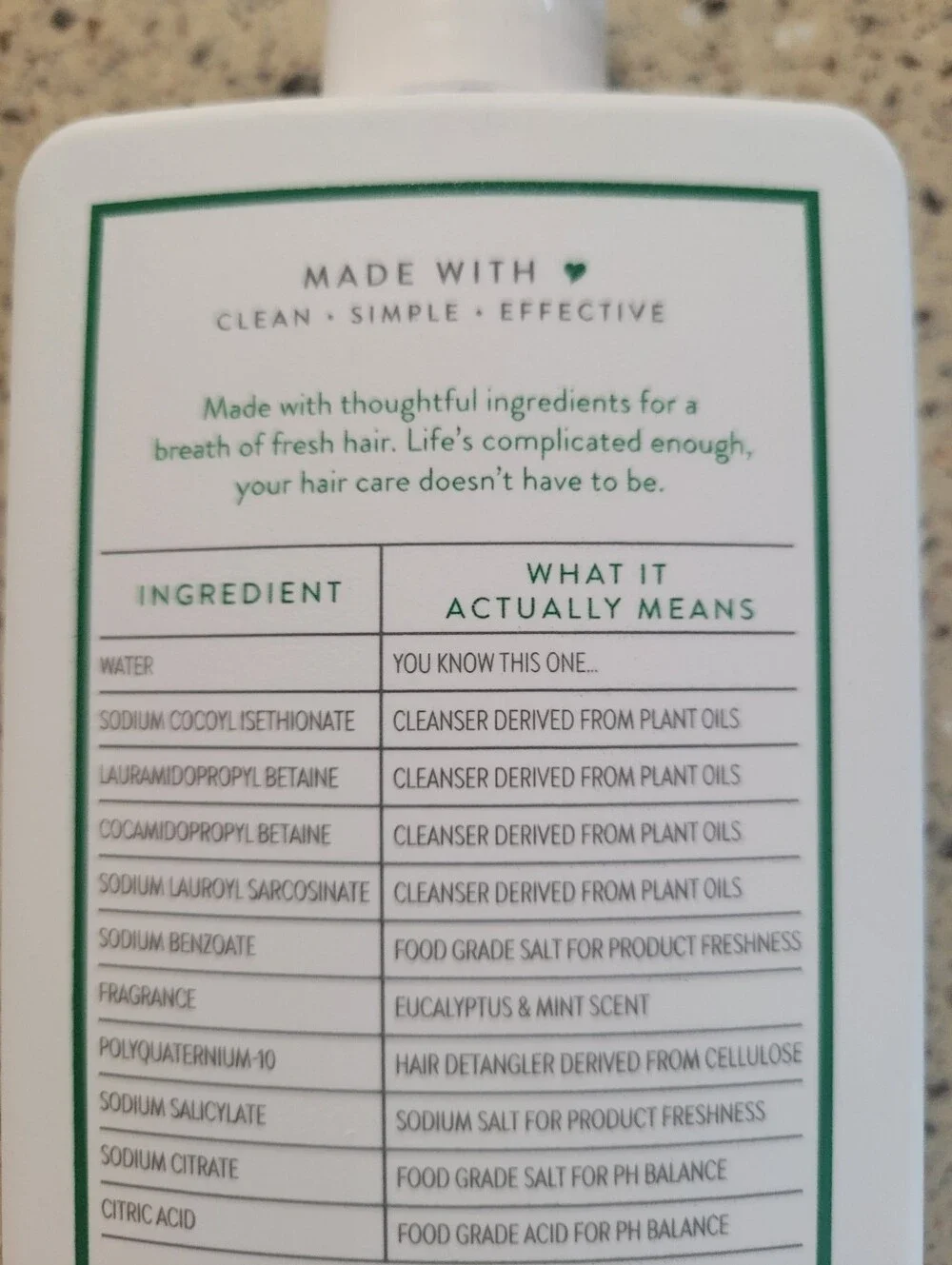 Native scalp refreshing